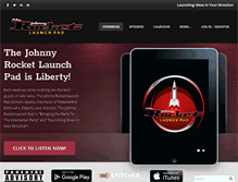 Tablet Screenshot of johnnyrocketlaunchpad.com